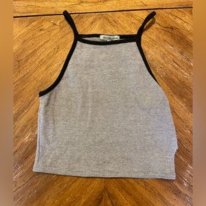 Cropped halter top